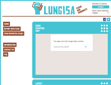Tablet Screenshot of lungisa.org